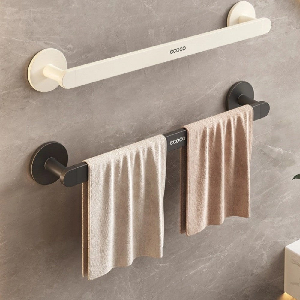 Durable Adhesive Bamboo Wooden Towel Rack Waterproof Toilet Storage Bathroom Organizer Wall-Mounted No Drill Shelf Bathroom