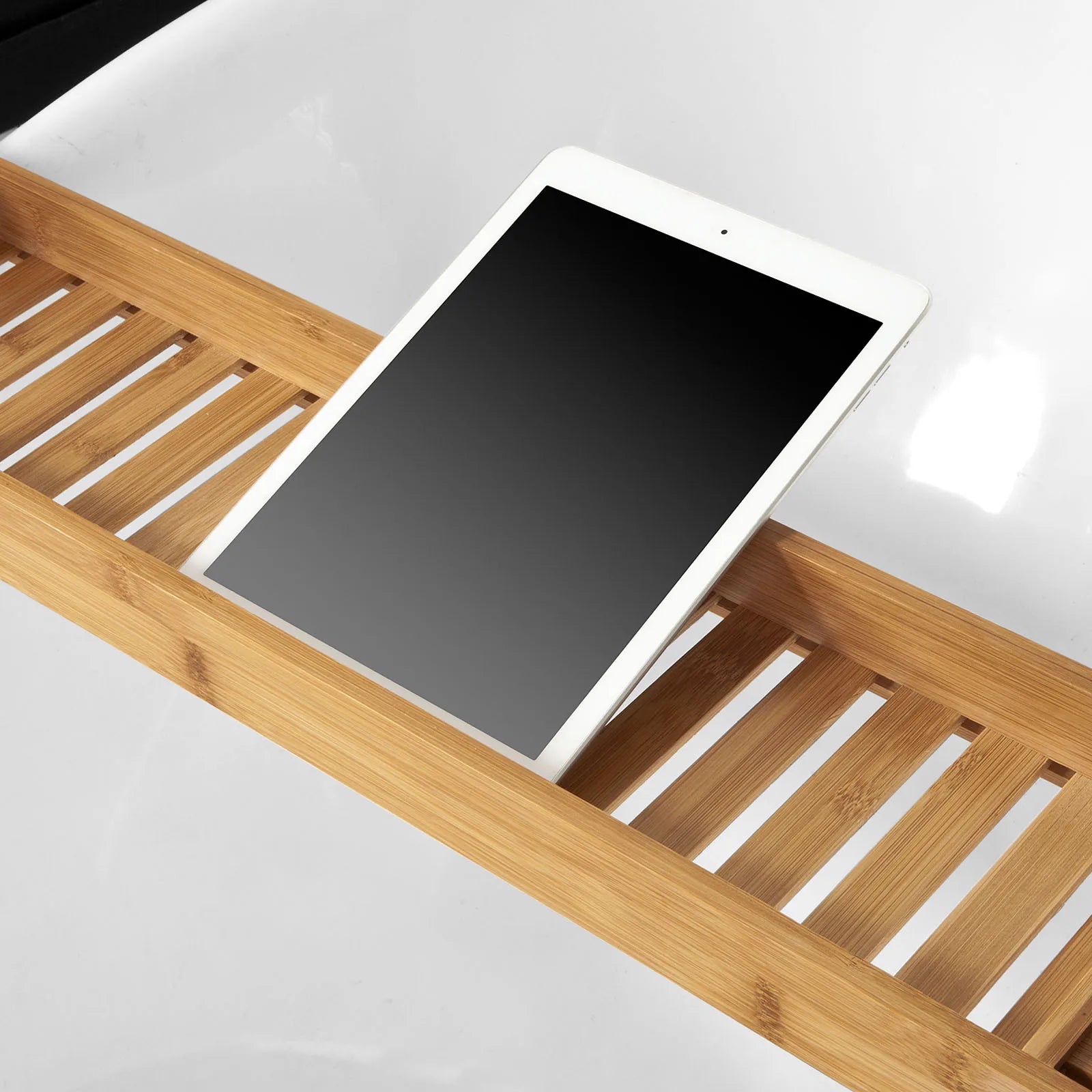 SoBuy FRG212-N 80cm Long-Beautiful Bathtub shelf Bamboo Bathtub Board Bathtub Rays Tub Bridge