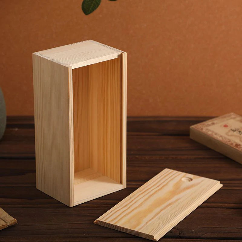 Bamboo Box Creative Desktop Organizer Wooden Storage Box Poker Case Box Cookies Storage Holder Gift Table Decorations