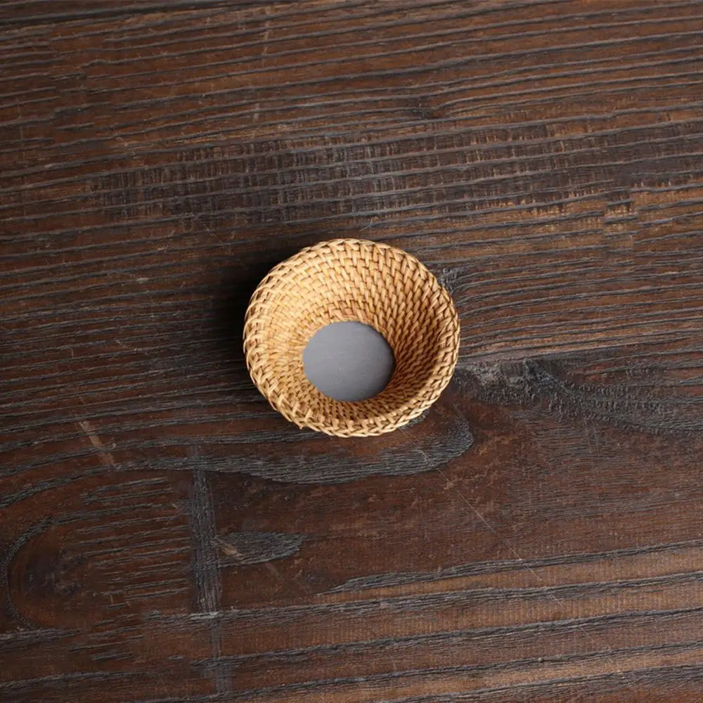 1Pc Japanese-style Natural Bamboo Rattan Tea Scoop Tea Shovel Tea Leaves Chooser Holder Spoon for Tea Honey Coffee High Quality