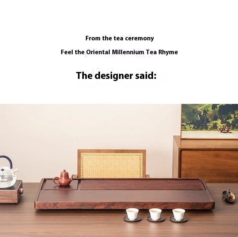 GIANXI 50cm Home And Kitchen Tea Tray Coffee And Tea Set Bamboo Tray For Chaban Tea Table Office Puer Tea Chinese Serving Tray