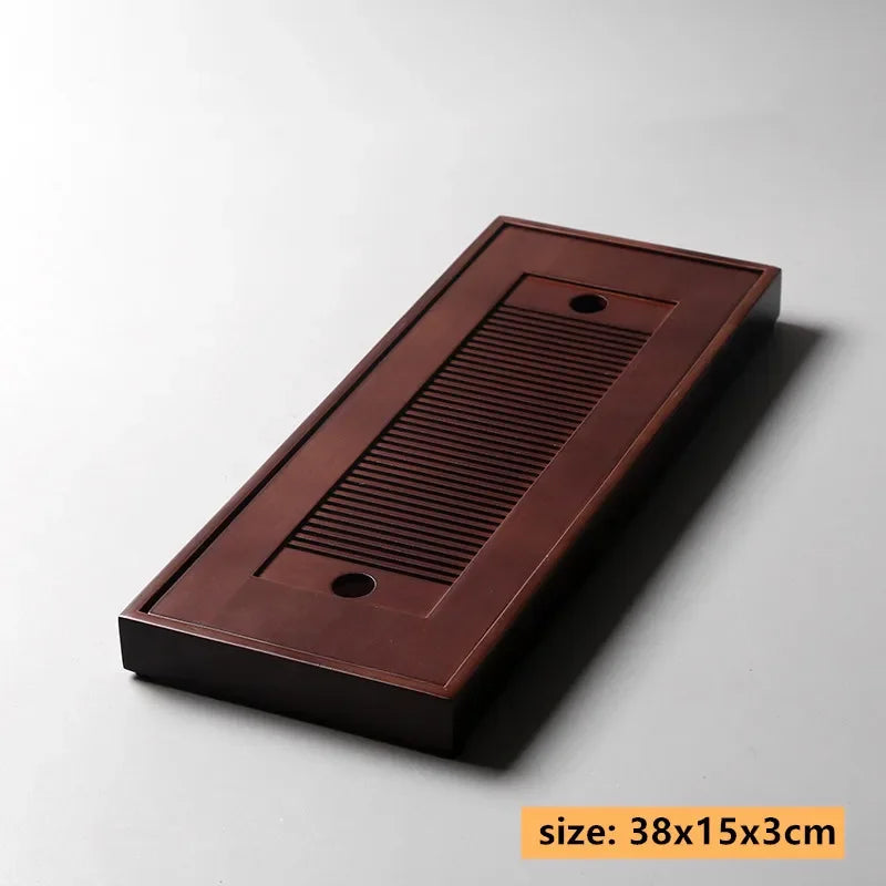 Exquisite Bamboo Tray Water Storage Tea Table Trays Decorative Chinese Tea Accessories Custom Tea Ceremony Tray Teapot Storage
