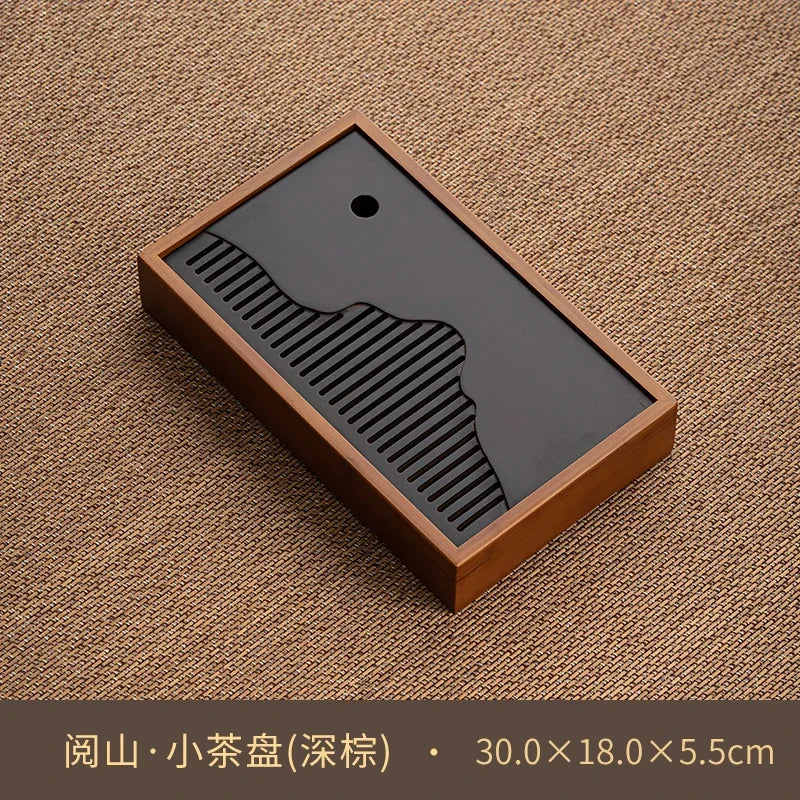 Exquisite Bamboo Tray Water Storage Tea Table Trays Decorative Chinese Tea Accessories Custom Tea Ceremony Tray Teapot Storage