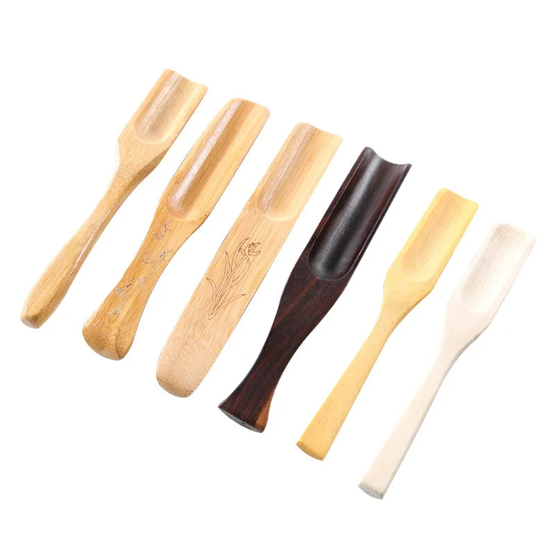 1Pc Natural Bamboo Wooden Fish Shape Tea Spoon Chinese Kong Fu Tea Coffee Shovel Tea Ceremony Teaware Accessories Handmade