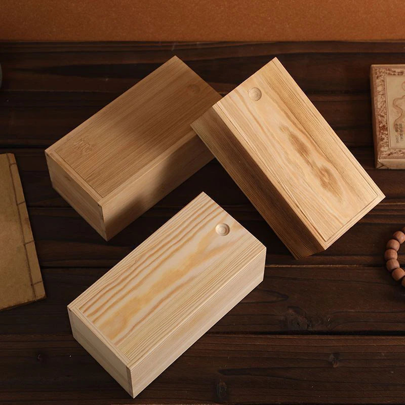 Bamboo Box Creative Desktop Organizer Wooden Storage Box Poker Case Box Cookies Storage Holder Gift Table Decorations