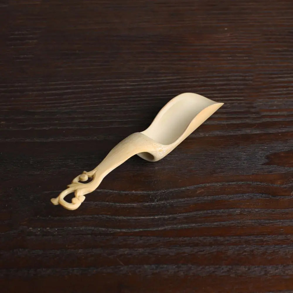 1Pc Japanese-style Natural Bamboo Rattan Tea Scoop Tea Shovel Tea Leaves Chooser Holder Spoon for Tea Honey Coffee High Quality