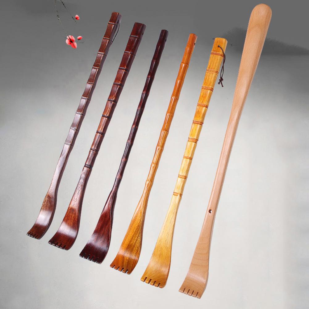 Backscratcher Wood Made From Bamboo etc Comfortable Anti-itch Long Handle Handheld Body Stick Back Massager Household Products
