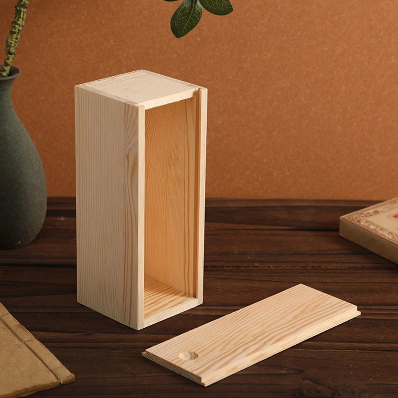 Bamboo Box Creative Desktop Organizer Wooden Storage Box Poker Case Box Cookies Storage Holder Gift Table Decorations