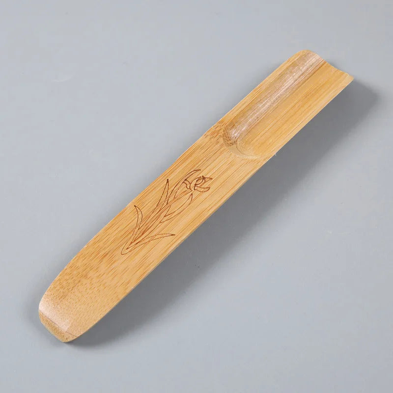 1Pc Natural Bamboo Wooden Fish Shape Tea Spoon Chinese Kong Fu Tea Coffee Shovel Tea Ceremony Teaware Accessories Handmade