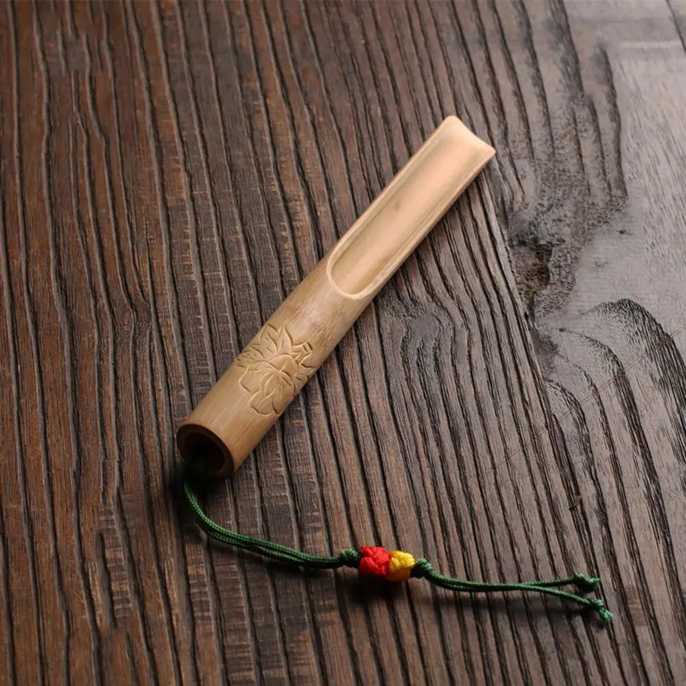 1Pc Japanese-style Natural Bamboo Rattan Tea Scoop Tea Shovel Tea Leaves Chooser Holder Spoon for Tea Honey Coffee High Quality