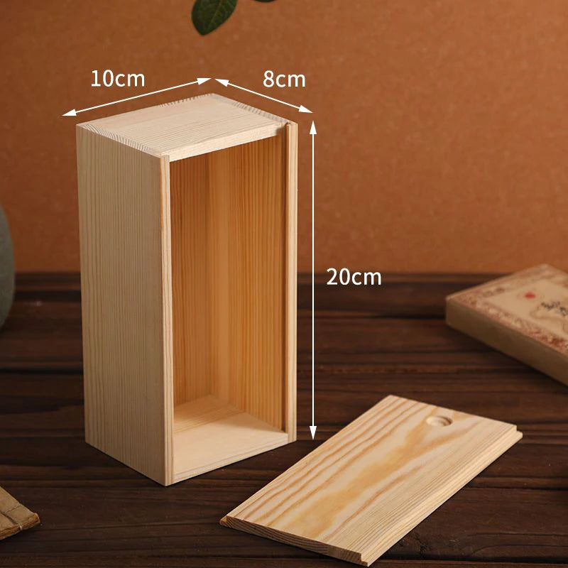Bamboo Box Creative Desktop Organizer Wooden Storage Box Poker Case Box Cookies Storage Holder Gift Table Decorations