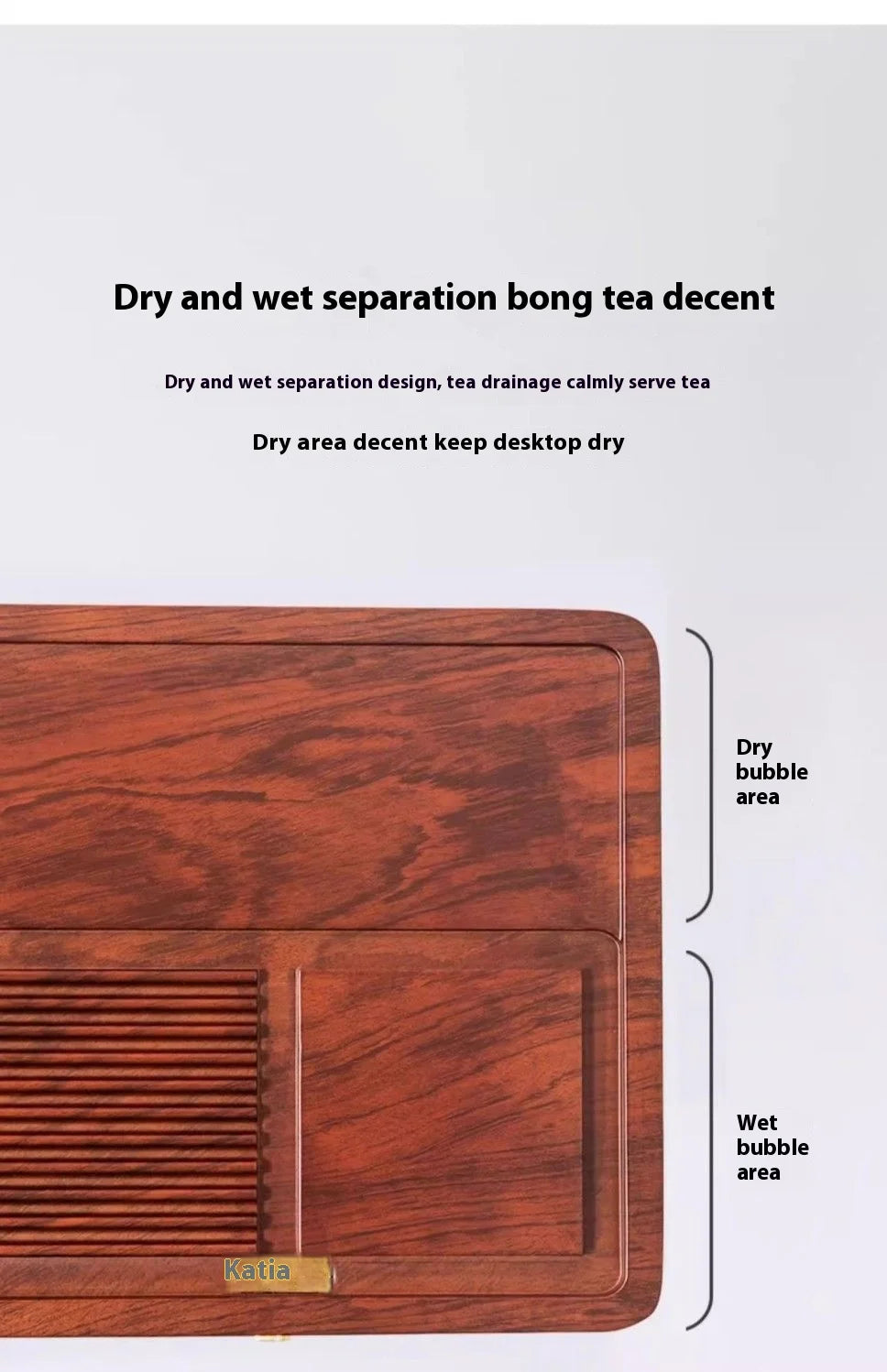 GIANXI 50cm Home And Kitchen Tea Tray Coffee And Tea Set Bamboo Tray For Chaban Tea Table Office Puer Tea Chinese Serving Tray
