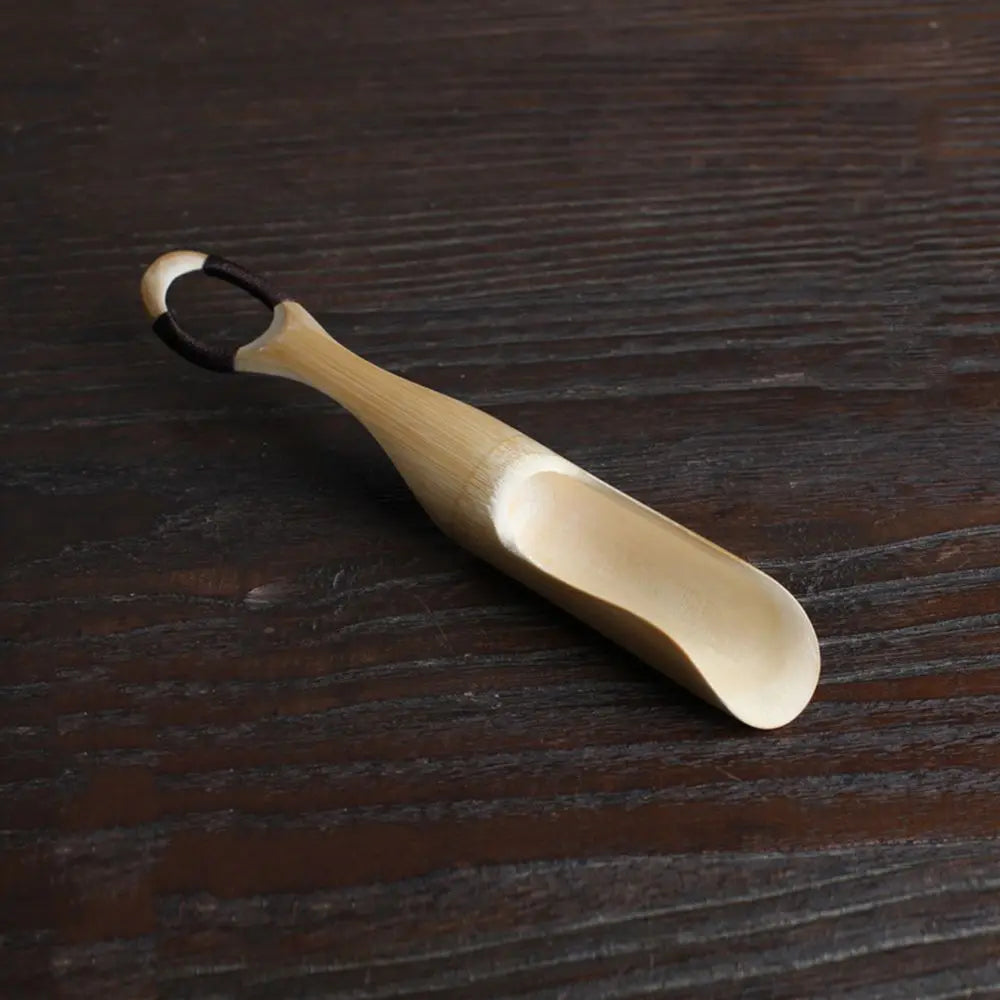 1Pc Japanese-style Natural Bamboo Rattan Tea Scoop Tea Shovel Tea Leaves Chooser Holder Spoon for Tea Honey Coffee High Quality