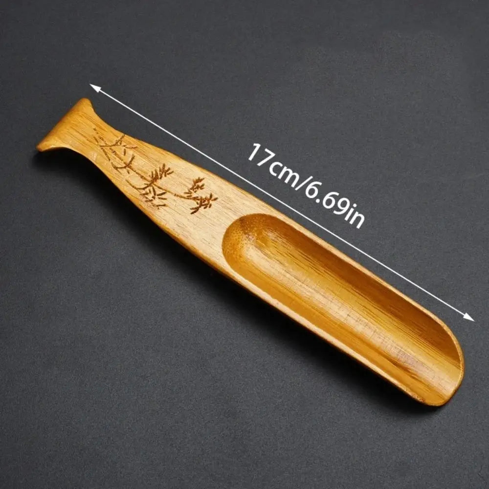 High Quality Portable Tea Scoop Chinese Retro Style Natural Bamboo Teaspoon Spoon Accessories Kongfu Tea Delicate Tea Shovel