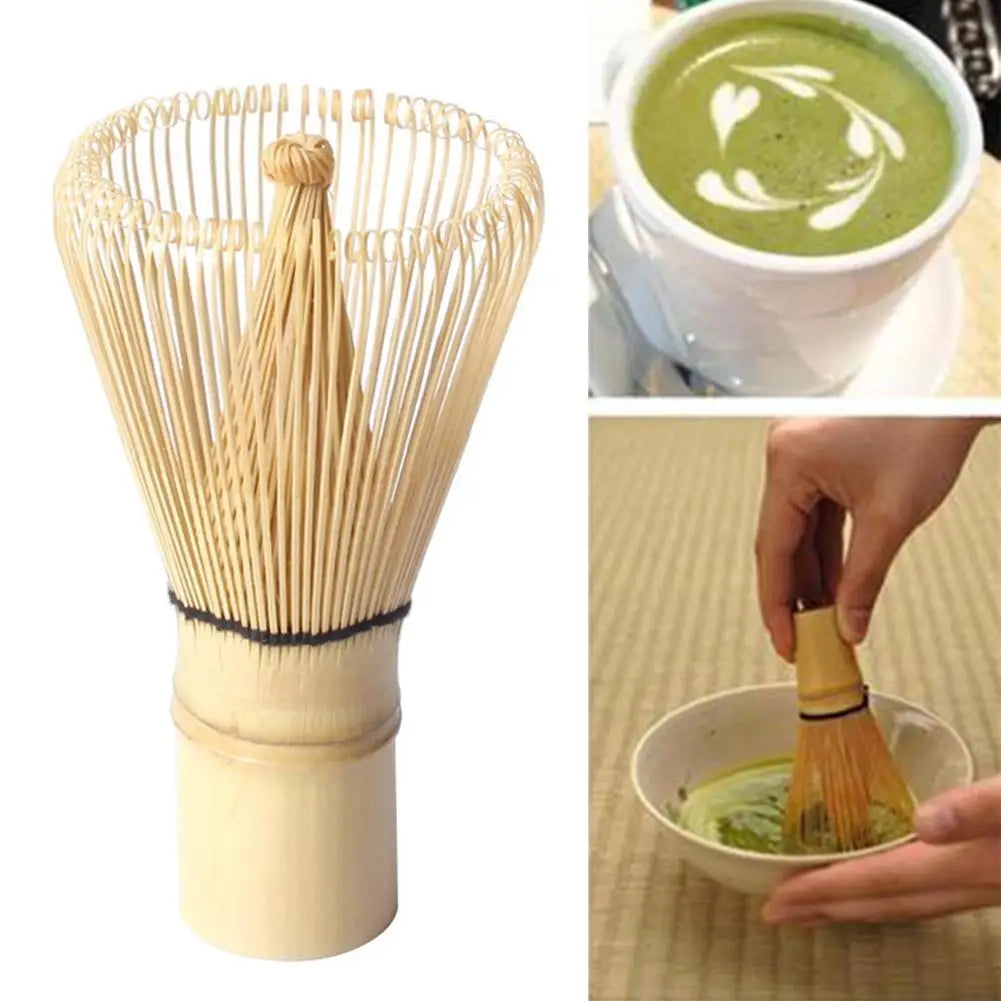 Kitchen Accessories 100 Matcha Green Tea Powder Whisk Teaware Japanese Ceremony Bamboo Chasen Tea Tool Tea Brush