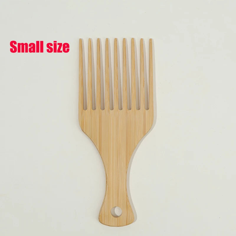 1pcs/7pcs Multiple Types Natural Bamboo & Wood Handmade Wooden Combs Collection, Wide & Fine Teeth