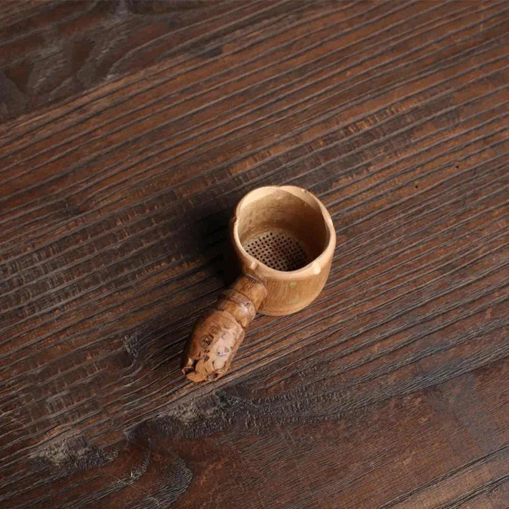 1Pc Japanese-style Natural Bamboo Rattan Tea Scoop Tea Shovel Tea Leaves Chooser Holder Spoon for Tea Honey Coffee High Quality