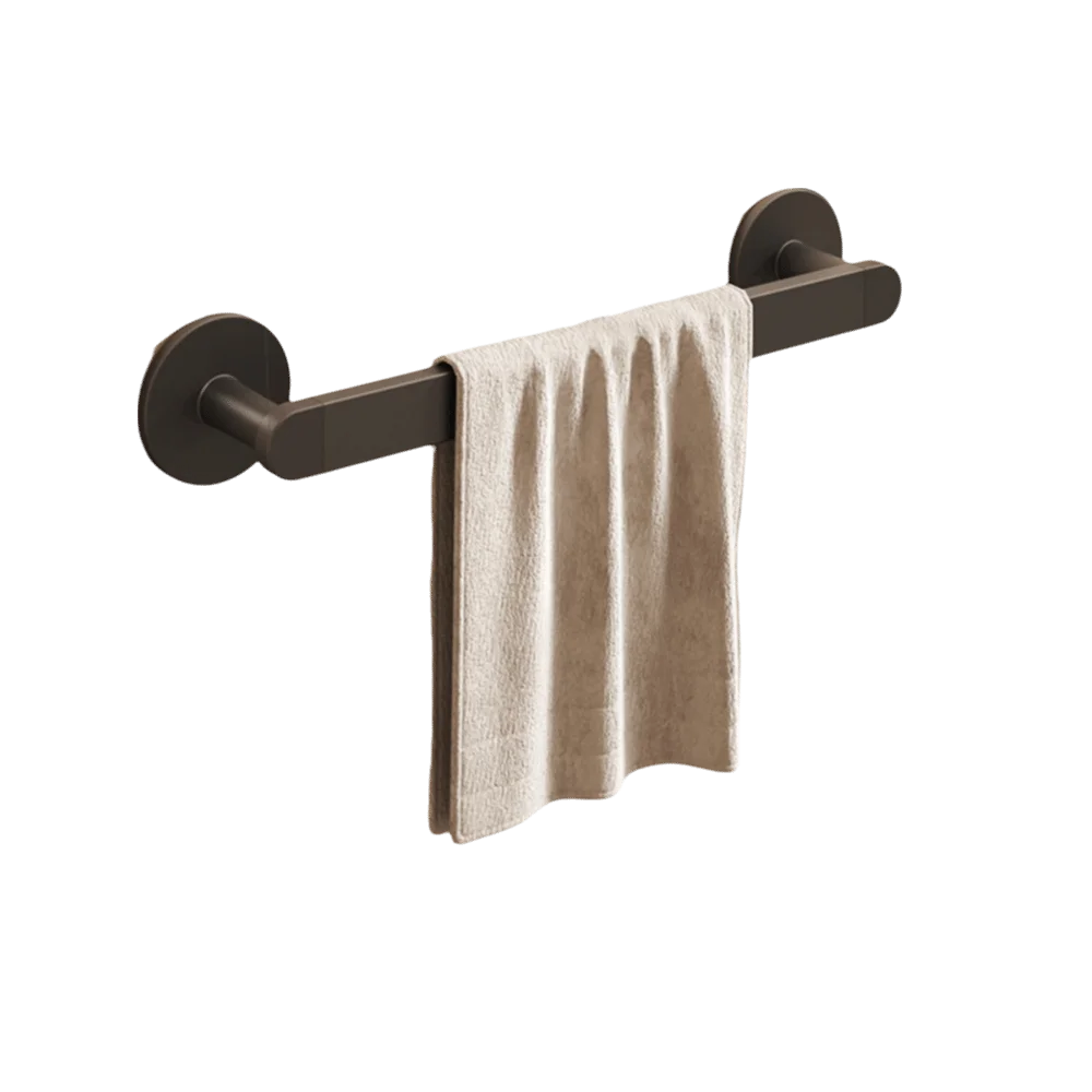 Durable Adhesive Bamboo Wooden Towel Rack Waterproof Toilet Storage Bathroom Organizer Wall-Mounted No Drill Shelf Bathroom