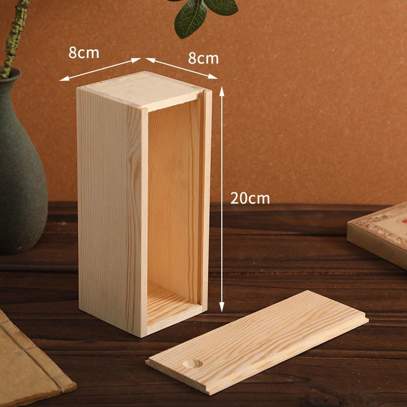 Bamboo Box Creative Desktop Organizer Wooden Storage Box Poker Case Box Cookies Storage Holder Gift Table Decorations