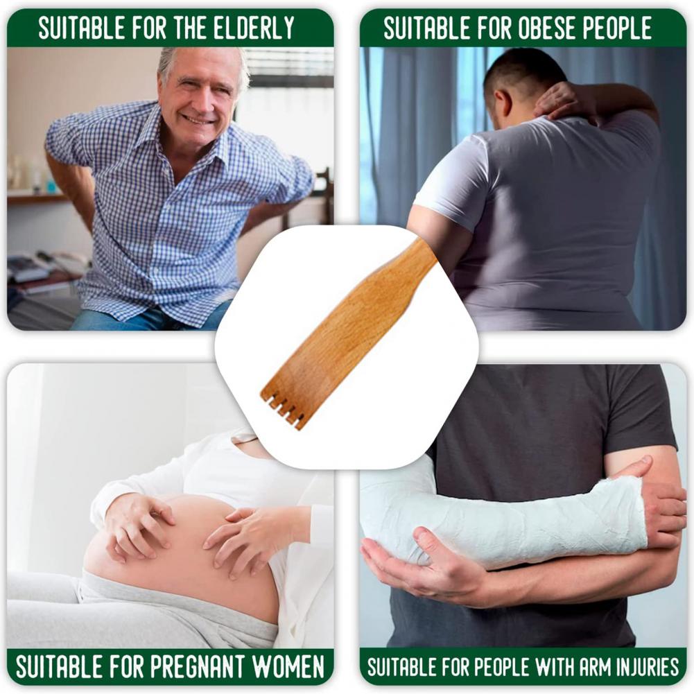 Backscratcher Wood Made From Bamboo etc Comfortable Anti-itch Long Handle Handheld Body Stick Back Massager Household Products