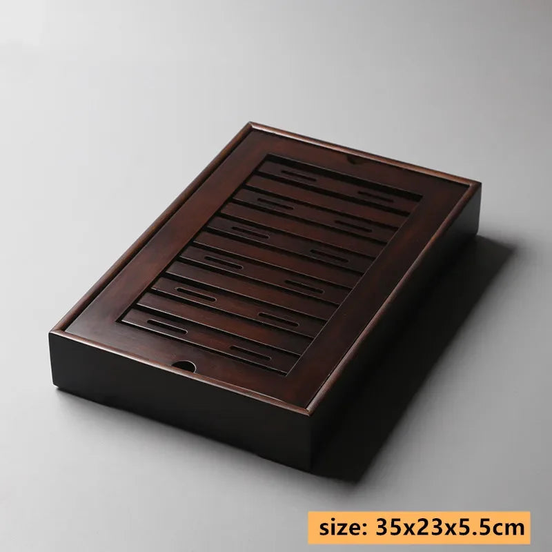 Exquisite Bamboo Tray Water Storage Tea Table Trays Decorative Chinese Tea Accessories Custom Tea Ceremony Tray Teapot Storage
