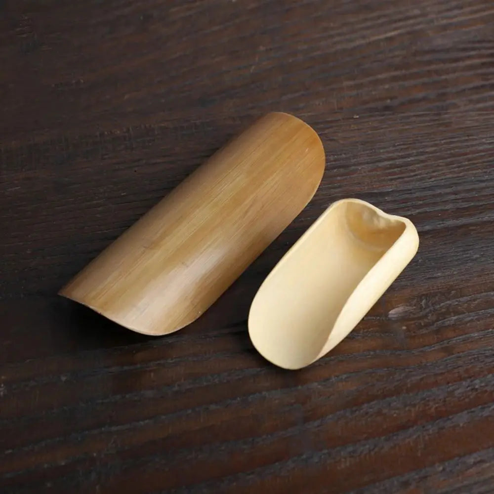 1Pc Japanese-style Natural Bamboo Rattan Tea Scoop Tea Shovel Tea Leaves Chooser Holder Spoon for Tea Honey Coffee High Quality