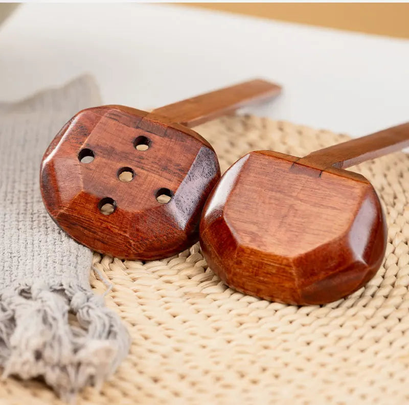 Japanese Spoon Long-Handled Soup Bamboo Spoon Cooking Wooden Lamian Noodles Spoon Hot Pot Strainer Household Kitchen Accessories