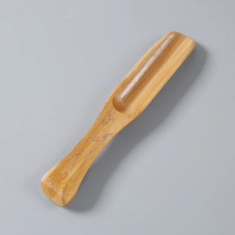 1Pc Natural Bamboo Wooden Fish Shape Tea Spoon Chinese Kong Fu Tea Coffee Shovel Tea Ceremony Teaware Accessories Handmade