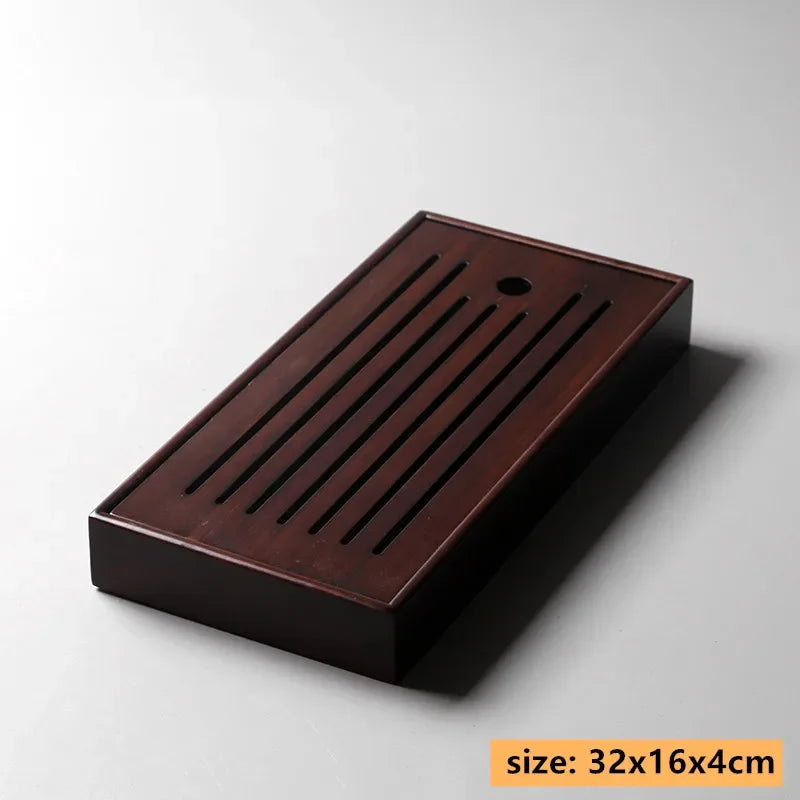 Exquisite Bamboo Tray Water Storage Tea Table Trays Decorative Chinese Tea Accessories Custom Tea Ceremony Tray Teapot Storage