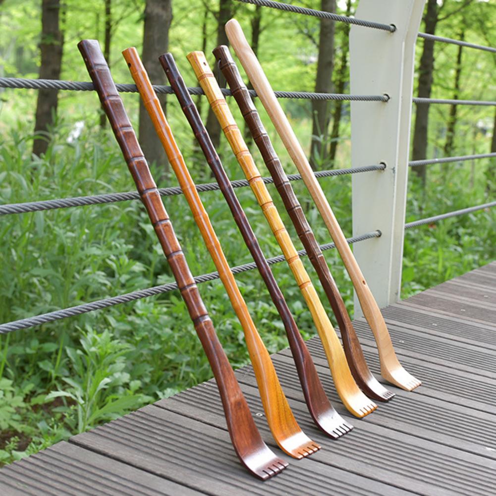 Backscratcher Wood Made From Bamboo etc Comfortable Anti-itch Long Handle Handheld Body Stick Back Massager Household Products