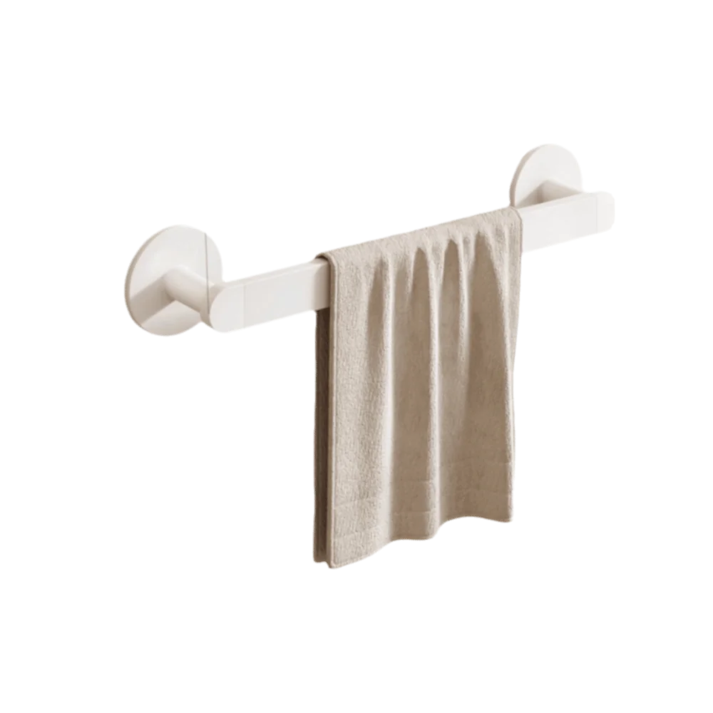 Durable Adhesive Bamboo Wooden Towel Rack Waterproof Toilet Storage Bathroom Organizer Wall-Mounted No Drill Shelf Bathroom