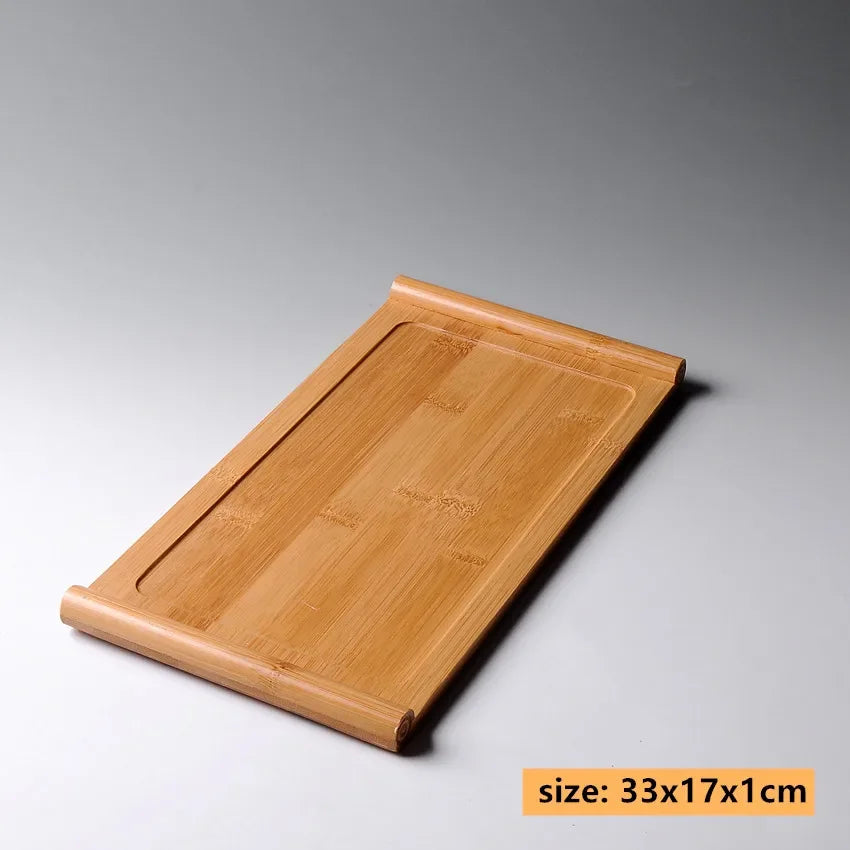 Exquisite Bamboo Tray Water Storage Tea Table Trays Decorative Chinese Tea Accessories Custom Tea Ceremony Tray Teapot Storage