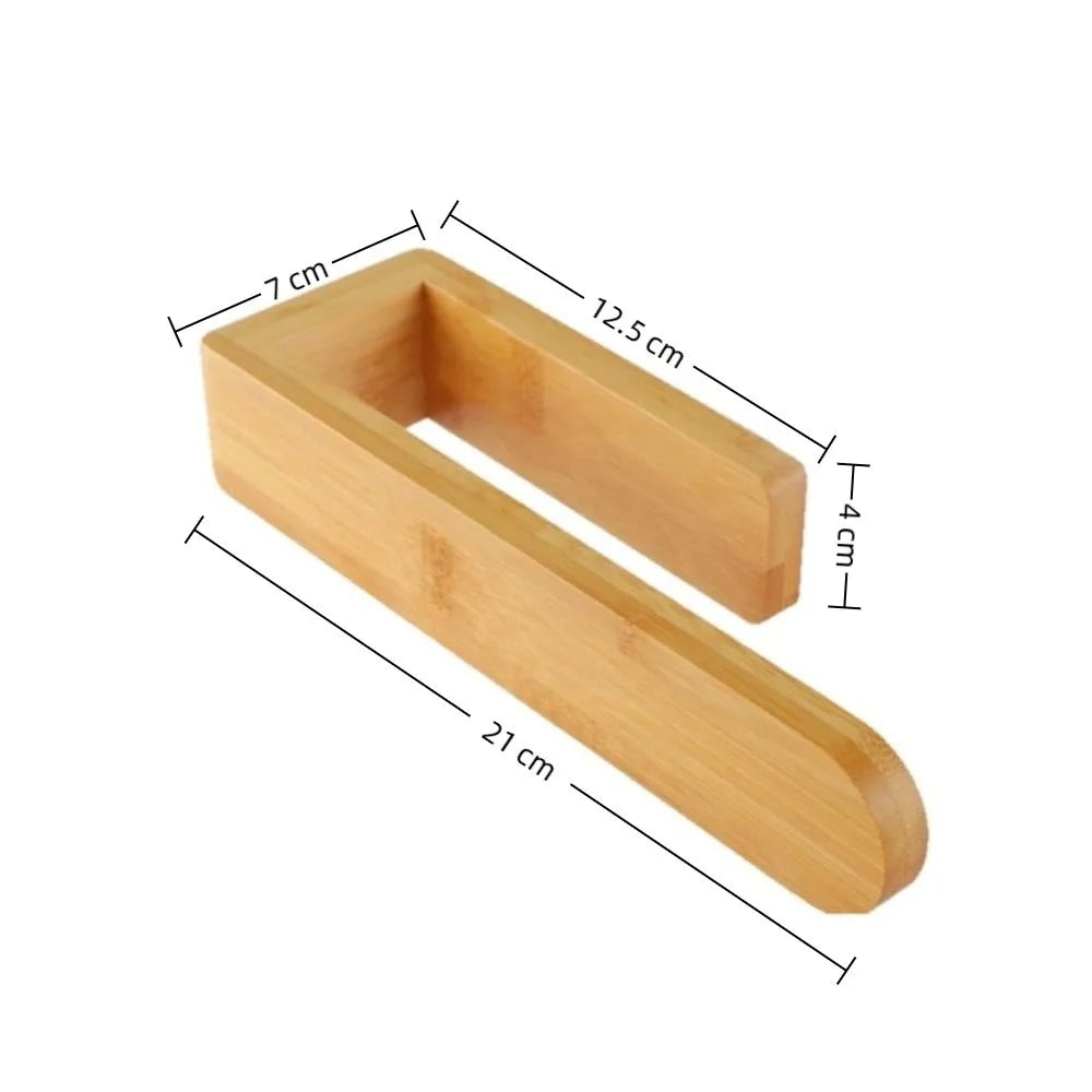 Durable Adhesive Bamboo Wooden Towel Rack Waterproof Toilet Storage Bathroom Organizer Wall-Mounted No Drill Shelf Bathroom