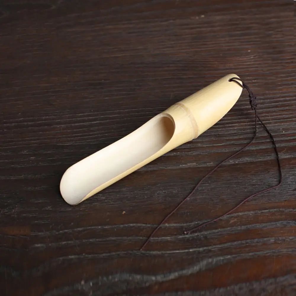 1Pc Japanese-style Natural Bamboo Rattan Tea Scoop Tea Shovel Tea Leaves Chooser Holder Spoon for Tea Honey Coffee High Quality