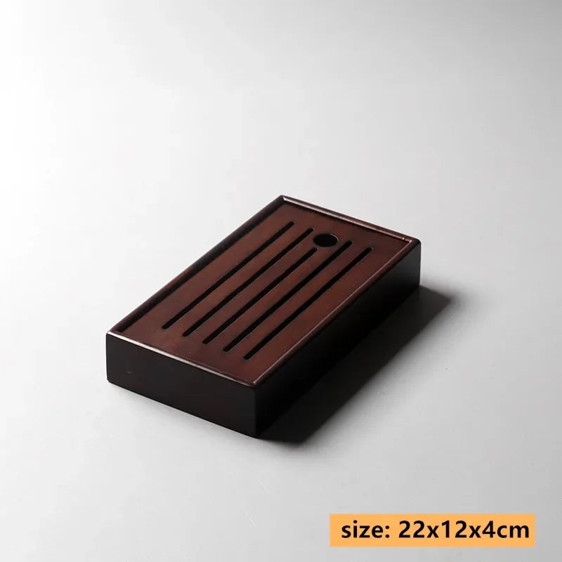 Exquisite Bamboo Tray Water Storage Tea Table Trays Decorative Chinese Tea Accessories Custom Tea Ceremony Tray Teapot Storage